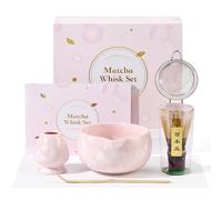 ComboJoy Ensemble fouet à matcha rose