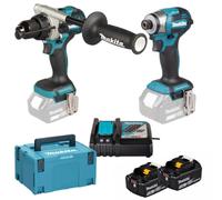 Combopack 2 Machines (DHP492+DTD173) (2x5.0Ah) en Makpac - MAKITA DLX2549TJ