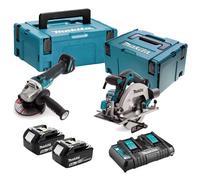 Combopack 2 outils 18V (DGA506 + DHS680) (2x5,0 Ah) - MAKITA DLX2277PTJ