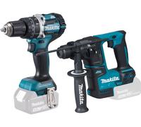 Makita DLX 2278 Kit combiné sans fil Brushless + perceuse-visseuse à percussion DHP 484 54 Nm + DHR 171 Marteau perforateur 1,2 J Solo - sans batterie, sans chargeur
