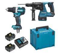 Combopack 2 outils 18V Li-Ion LXT (2x5,0 Ah) (DDF484 + DHR243) - MAKITA DLX2191TJ