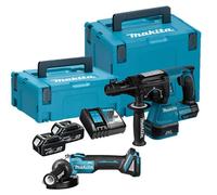 Combopack 2 outils 18V LXT (2x5,0Ah) (DHR243Z + DGA504Z) en Mackpac - MAKITA DLX2125TJ1