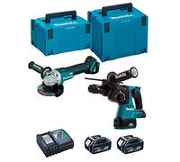 Combopack 2 outils 18V LXT (2x5,0Ah) (DHR243Z + DGA504Z) en Mackpac - MAKITA DLX2125TJ1
