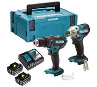 Combopack 2 outils (DHP482) + (DTD156) (2x3.0Ah) en Makpac - MAKITA DLX2337J
