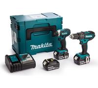 Combopack 2 outils perceuse à percussion (DHP482) et visseuse (DTD152) (3x3,0 Ah) - MAKITA DLX2131JX1