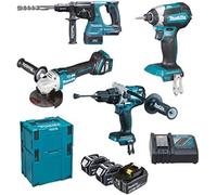Makita DLX4104TJ1 i sada DGA513+DHR243+DHP481+DTD153