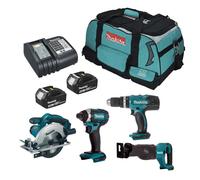 Combopack 4 outils 18V LXT (DHP453+DTD152+DSS611+DJR186) (2x3.0 Ah) - MAKITA DLX4057X1