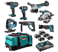 Pack 7 machines 18V 5 batteries 5 Ah DLX7013PT1 MAKITA - DLX7013PT1