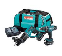 Combopack Perceuse et Perforateur SDS-Plus 18V (2x4,0 Ah) - MAKITA DLX2025M