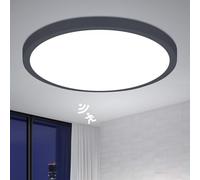 Combuh 28W Plafonniers LED Detecteur de Mouvement Radar Interieur, 30cm Luminaire Couloir avec Capteur Crepusculaire Automatique, 28W Lampe Rond avec Sensor, IP56 Eclairage Pour Cave, Loft et Porch