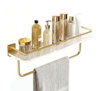 Comebachome Étagères flottantes en Acrylique 11.81, étagère de Douche Transparente sans perçage avec Poteau