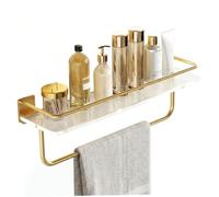 Comebachome Étagères flottantes en Acrylique 15, 75, étagère de Douche Transparente sans perçage avec Poteau