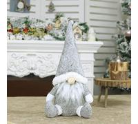 Comebachome Peluche GNOME de noël Grise sans Visage, Ornement de père noël Nain pour décoration cheminée Vacances à la Maison