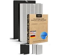 Comedes Lot de 2 filtres compatibles avec les filtres à charbon actif Philips FY2420 et Nanoprotect FY2422 pour purificateur d'air Philips AC2889/10, AC2887/10, AC2882/10 et AC3829/10 - Filtre HEPA