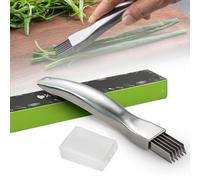 ComedyKing Shred Silk The Knife, 2025 New Upgrade Couteaux à Oignons Verts Hachés en Acier Inoxydable, Hachoir à Légumes Multifonction, Coupe-Légumes en Acier Inoxydable (1)