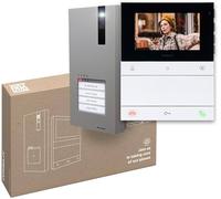 Comelit PL8461V Vidéophone Quadra E People Simplebus 2 Moniteur 4.3 Blanc