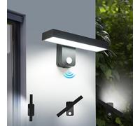 Comely 17W Applique Murale Exterieur avec Détecteur de Mouvement 6500K | Capteur de Lumière, Étanche IP65, Rotation à 350° Panneau LED, Spot Murale Extérieur pour Jardin, Garage, Patio