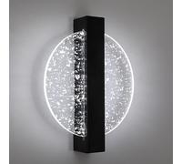 Comely Applique Murale Interieur LED 12W, Noir 1500LM 6500K Applique Murale