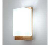 Comely Applique Murale Intérieure Bois, Vintage E27 Lampe Murale en Verre
