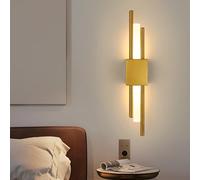 Comely Applique Murale Intérieure LED 10W, Or Lampe Murale LED Moderne, Luminaire Mural Interieur pour Salon, Chambre, Escalier, Couloir, Blanc Chaud 3000K