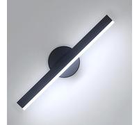 Comely Applique Murale Intérieure LED, 12 W 1350 LM Luminaire Murale LED Moderne, 360° Rotatif Lampe Murale Interieur Noir pour Chambre, Salon, Salle à Manger, Couloir, Escalier, Blanc Froid 6500 K