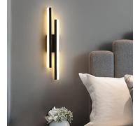 Comely Applique Murale Intérieure LED, 16W Lampe Murale LED Moderne Noir