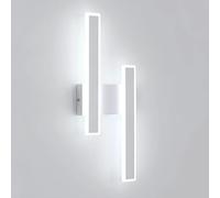 Comely Applique Murale Intérieure LED, 32W 3600LM Lampe Murale Moderne, Acrylique Luminaire Mural Interieur pour Chambre, Salon, Couloir, Escalier, 6500K Lumière Blanche Froide (Blanc)
