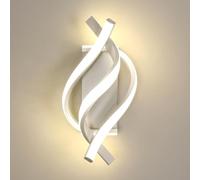 Comely Applique Murale Intérieure LED, Lampe LED Murale Moderne 22W 2500LM, Blanche Acrylique Luminaire Mural LED pour Chambre Bureau Salon Escalier Couloir Hôtel Bar, Lumière Neutre 4500K