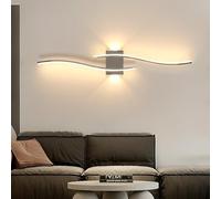 Comely Applique Murale Intérieure LED, Moderne Lampe Murale 27W 3000LM, Design Lignes Luminaire Mural 3000K Lumière Blanche Chaude pour Chambre à Coucher Hall d'Entrée Salon Escaliers
