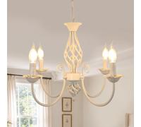 Comely Fer Pendentif Réglable en Hauteur, 4 E14 Suspension Luminaire Lustre