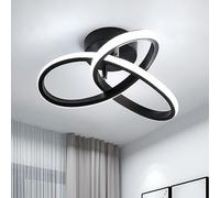 Comely Plafonnier LED, 22W 2500LM Lampe de Plafond Moderne 6500K, Noir