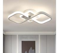 Comely Plafonnier LED, 36W 4000LM Lampe de Plafond Carré, Blanc Luminaire Plafonnier Moderne Acrylique pour Couloir Salle de Bains Cuisine Salon, Lumière Naturelle 4500K
