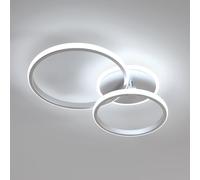 Comely Plafonnier LED 42W 4700LM Rond Luminaire Plafonnier Argent 6500K