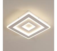 Comely Plafonnier LED Carré Moderne, 36W 28cm 4050LM Lampe de Plafond LED, Blanc Luminaire Plafonnier Intérieur pour Chambre à Coucher, Salon, Couloir, Lumière Naturelle 4500K