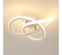 Comely Plafonnier LED Moderne, Créative Forme de Fleur Lampe de Plafond, Luminaire Plafonnier LED pour Chambre Cuisine Salon Couloir, 30W 4500K (Blanc 30CM)