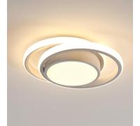 Comely Plafonnier LED Moderne, Luminaire Plafonnier Rond, Blanc Chaud 3000K 32W, Lampe de Plafond pour Chambre à coucher Couloir Cuisine Balcon, Dia 28cm