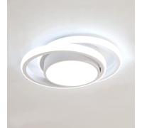 Comely Plafonnier LED, Rond Lampe de plafond 32W 2350LM, Moderne Luminaire Plafonnier pour Couloir Coucher Salle de Bains Cuisine Salon, Blanc Froid 6500K, Longueur 28cm