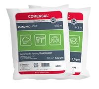 COMENSAL® Bache de Protection Peinture 2 pcs / 5,5 µm - pour Travaux de Peinture et de Rénovation - Made in EU - 4x5m
