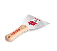 COMENSAL® Couteau à Mastic 120 mm - Spatule Enduit - Forme Ergonomique - Remplissage des Cavités - Acier Inoxydable - Manche en Bois - Made in EU