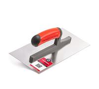 COMENSAL Platoir de Finition - Platoir à Enduit - Truelle de Lissage Truelle à Plâtre en Acier Inoxydable TD - Made in EU - 280x130 mm