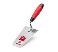COMENSAL® Truelle de Maçon 160 mm - Truelle à Bout Carré - Truelle Carrée avec Poignée Souple - Truelle avec Lame en Acier - Made in EU