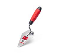 COMENSAL® Truelle Triangulaire à Pointe - Truelle de Maçon - avec Poignée Souple en Caoutchouc - Truelle avec Lame en Acier - Made in UE - 135 mm