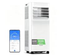 COMFEE' Climatiseur Mobile 9000 BTU/h 2,6kW, Contrôle APP, 3 Modes, 3 Vitesses de ventilation, Dimensions compactes, Pour pièces de 33㎡, Breezy Cool 2.6, Fonctionne avec Alexa