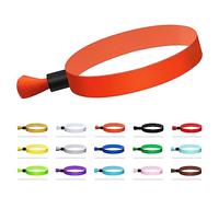 Comflora 100 Pièces Bracelets d'Événement en Tissu, Bracelets Jetables pour Événements, Bracelets Colorés Événements, pour Concert Léger, Entrée de Club Sangle de Poignet Bracelet de Fête Événement