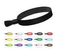 Comflora Lot de 100 bracelets d'événement en tissu, bracelets jetables pour événements, bracelets colorés pour événements, pour concert léger, entrée de club, sangle de poignet bracelet de fête