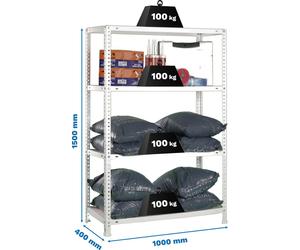 COMFORT PLUS 4/400 Rayonnage métallique GALVA