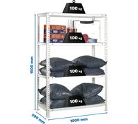 COMFORT PLUS 4/500 Rayonnage métallique GALVA