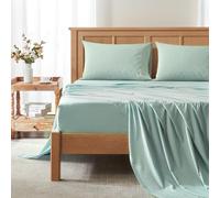 Comfort Spaces Coolmax Parure de lit Douce à évacuation de l'humidité, résistante à la décoloration, Toutes Les Poches Profondes élastiques pour Matelas jusqu'à 40,6 cm - Draps rafraîchissants par