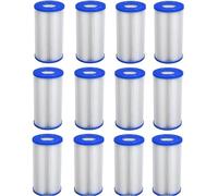Comfortpool Cartouche filtrante Type A - Lot de 12 pièces | Compatible avec Les Pompes de Filtration de Piscine Standard