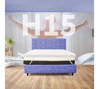Comfy Line Topper rigide carré et demi 130 x 190 cm, Topper à zones différenciées orthopédique, même pour poids extra haut 15 cm | Topper déhoussable hypoallergénique avec élastiques. Modèle FISIO A